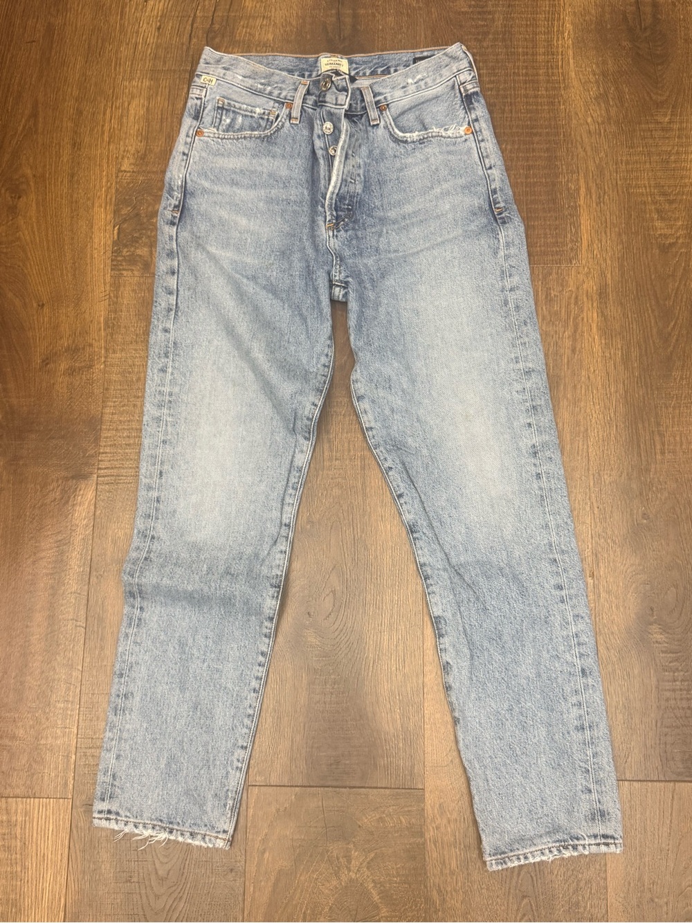 Citizens Of Humanity Light Wash High-Rise Tapered Jeans